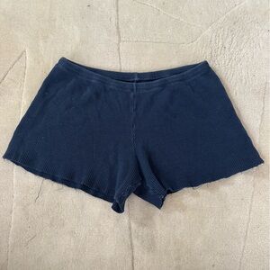 Brandy Melville Dark Blue High Waist Shorts